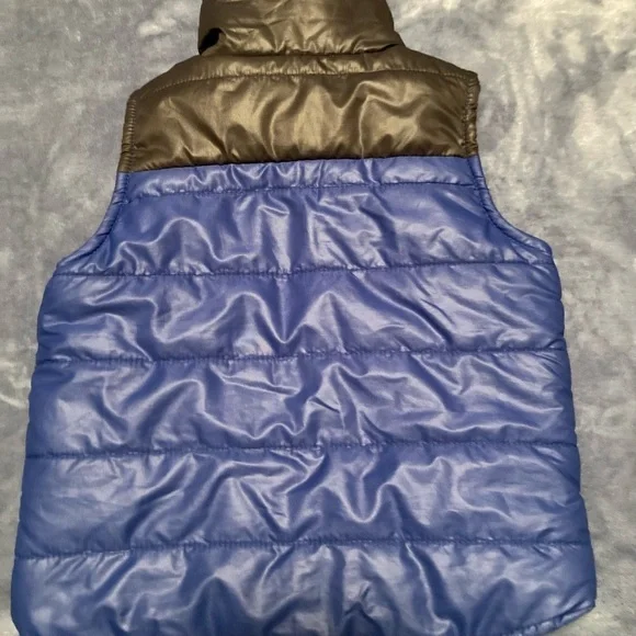7 For All Mankind Boy’s 18M Blue Puffer Vest - Picture 4 of 5